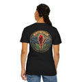T-Shirt — Teuila (Avapui Mumu) Red Ginger Floral Graphic Tee ( Samoan Proverb "E tasi, 'ae afe")