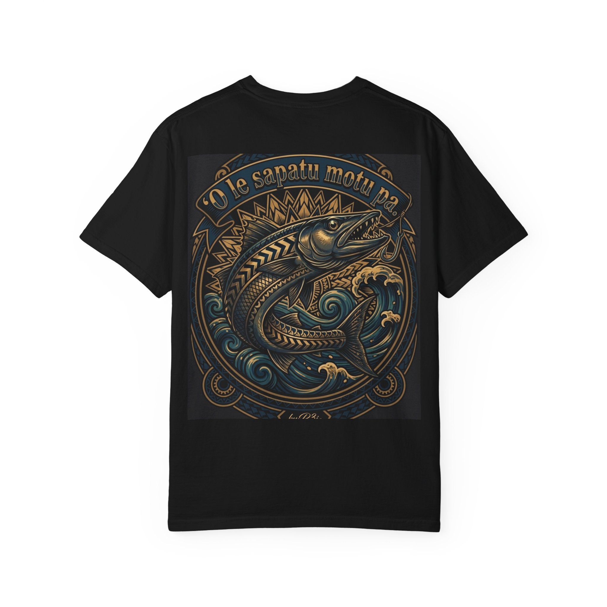 The Barracuda That Tears Free — Samoan Proverb Tee