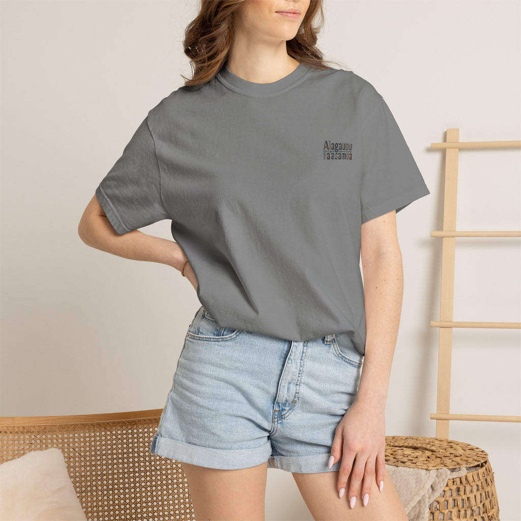 Samoan Proverb (Alagaupu) Hermit Crab Graphic T-Shirt — Vintage Coastal Fishing Tee