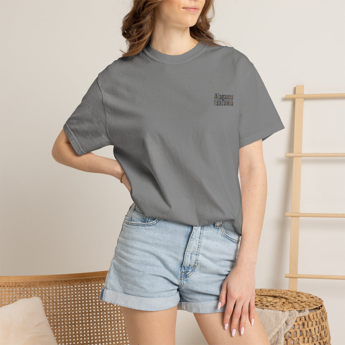 Samoan Proverb (Alagaupu) Hermit Crab Graphic T-Shirt — Vintage Coastal Fishing Tee
