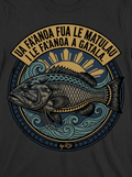 Back print: The matulau fish sharing the gatala's grief without reason